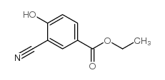 3-氰基-4-羟基苯甲酸乙酯结构式