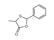 2-phenyl-4-methyl-1,3-oxathiolan-5-one Structure