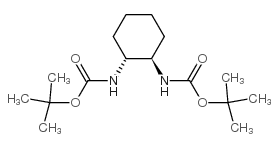 (1R,2R)-N,N-双-Boc-环己烷-1,2-二胺结构式