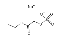 sodium S-ethoxycarbonylmethyl thiosulphate Structure