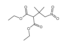 (1,1-dimethyl-2-nitro-ethyl)-malonic acid diethyl ester结构式