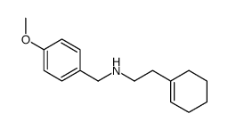 2-(cyclohexen-1-yl)-N-[(4-methoxyphenyl)methyl]ethanamine结构式