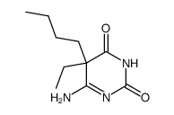 2,4(3H,5H)-Pyrimidinedione,6-amino-5-butyl-5-ethyl-(9CI) structure