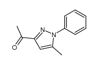 1-(5-methyl-1-phenyl-1H-pyrazol-3-yl)-ethanone结构式