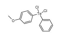 phenyl(p-methoxyphenyl)tellurium dichloride结构式