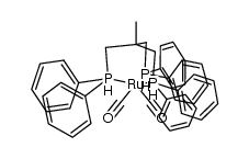 dicarbonyl{1,1,1-tris((diphenylphosphino)methyl)ethane}ruthenium(0)结构式