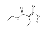 3-ethoxycarbonyl-4-methyl-1,2,5-oxadiazole 2-oxide Structure