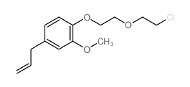 1-[2-(2-chloroethoxy)ethoxy]-2-methoxy-4-prop-2-enyl-benzene结构式