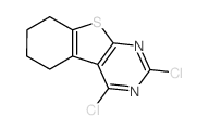 2,4-dichloro-5,6,7,8-tetrahydro-[1]benzothiolo[2,3-d]pyrimidine结构式