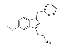 2-(1-benzyl-5-methoxy-1H-indol-3-yl)ethylamine结构式
