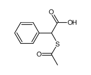 S-acetyl-α-phenyl-α-mercaptoacetic acid Structure