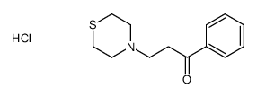 1-phenyl-3-thiomorpholin-4-ylpropan-1-one,hydrochloride Structure
