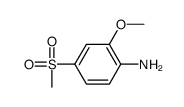 2-甲氧基-4-(甲基磺酰基)苯胺结构式
