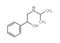 2-(异丙基氨基)-1-苯基乙醇结构式
