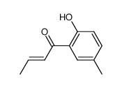 1-(2-hydroxy-5-methyl)phenyl-2-buten-1-one结构式