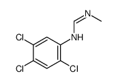 N'-methyl-N-(2,4,5-trichlorophenyl)methanimidamide Structure