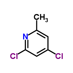 2,4-Dichloro-6-methylpyridine Structure