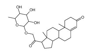 脱氧皮质酮21-葡萄糖苷结构式