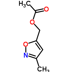 3-甲基-5-异恶唑甲醇乙酸酯结构式