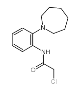 N-(2-氮杂环庚烷-1-基-苯基)-2-氯-乙酰胺结构式