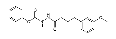 phenyl 2-(4-(3-methoxyphenyl)butanoyl)hydrazine-1-carboxylate结构式