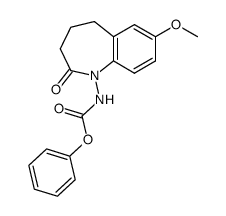 phenyl (7-methoxy-2-oxo-2,3,4,5-tetrahydro-1H-benzo[b]azepin-1-yl)carbamate结构式