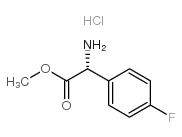 D-2-(4-氟苯基)甘氨酸甲酯 盐酸盐结构式