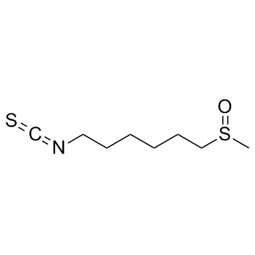 6-(甲基亚磺酰基)己基异硫氰酸酯(6-MITC)结构式