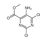 5-氨基-2,6-二氯嘧啶-4-羧酸甲酯结构式