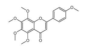 5,6,7,8-tetramethoxy-2-(4-methoxyphenyl)chromen-4-one Structure