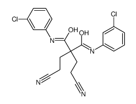 N,N'-bis(3-chlorophenyl)-2,2-bis(2-cyanoethyl)propanediamide Structure