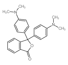 3,3-Bis(4-(dimethylamino)phenyl)phthalide结构式
