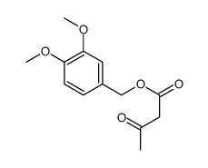 (3,4-dimethoxyphenyl)methyl 3-oxobutanoate Structure