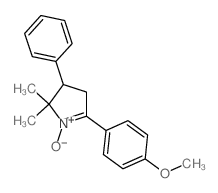 2-(4-methoxyphenyl)-5,5-dimethyl-1-oxido-4-phenyl-3,4-dihydropyrrole结构式