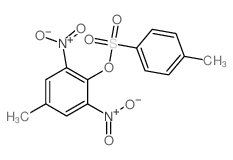 Phenol,4-methyl-2,6-dinitro-, 1-(4-methylbenzenesulfonate)结构式