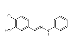 2-methoxy-5-[(E)-(phenylhydrazinylidene)methyl]phenol结构式