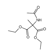 diethyl α-acetamido, α-methylmalonate Structure