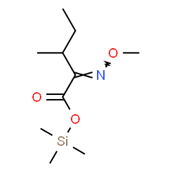 2-(Methoxyimino)-3-methylpentanoic acid trimethylsilyl ester结构式