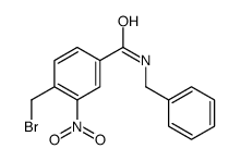 N-benzyl-4-(bromomethyl)-3-nitrobenzamide结构式