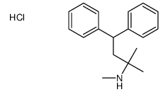 N,2-dimethyl-4,4-diphenylbutan-2-amine,hydrochloride Structure