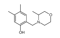 4,5-dimethyl-2-[(3-methylmorpholin-4-yl)methyl]phenol Structure