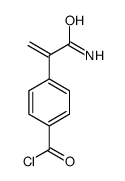 Benzoyl chloride, 4-[1-(aminocarbonyl)ethenyl]- (9CI) Structure