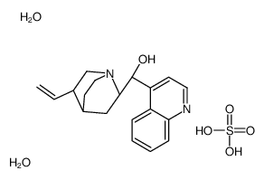 [(5R)-5-ethenyl-1-azabicyclo[2.2.2]octan-2-yl]-quinolin-4-ylmethanol,sulfuric acid,dihydrate Structure
