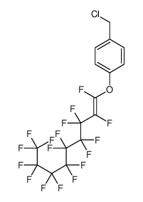 1-(chloromethyl)-4-(1,2,3,3,4,4,5,5,6,6,7,7,8,8,9,9,9-heptadecafluoronon-1-enoxy)benzene Structure