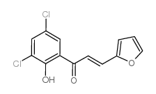 1-(3,5-二氯-2-羟基苯基)-3-(2-呋喃基)-2-丙烯-1-酮结构式