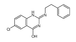 6-Chloro-2-(phenethylamino)quinazolin-4(3H)-one Structure