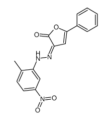 3-[(2-Methyl-5-nitro-phenyl)-hydrazono]-5-phenyl-3H-furan-2-one Structure
