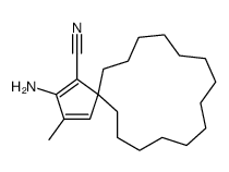 3-amino-2-methylspiro[4.14]nonadeca-1,3-diene-4-carbonitrile结构式