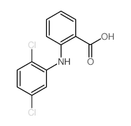 2-[(2,5-dichlorophenyl)amino]benzoic acid结构式