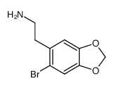 2-(6-bromo-benzo[1,3]dioxol-5-yl)-ethylamine结构式